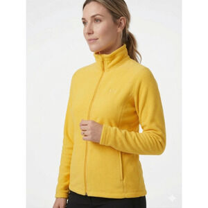 NWT Helly Hansen Women's Daybreaker Full Zip Fleece Jacket Yellow Polartec Small